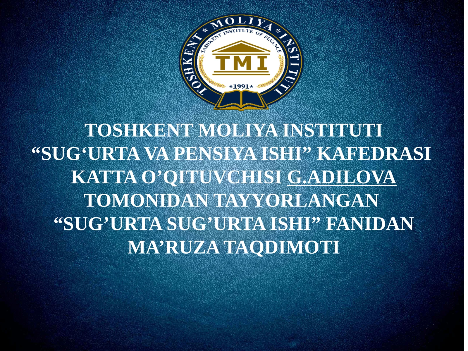 Mulkiy sug’urta