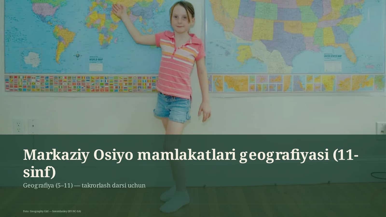 Markaziy Osiyo mamlakatlari geografiyasi (11-sinf)