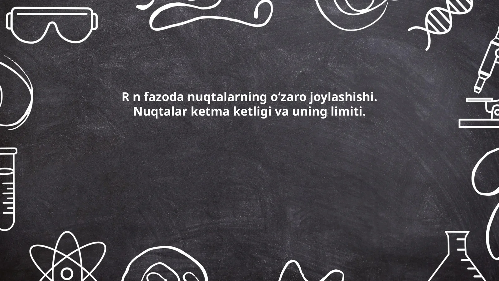 R^n fazosi va nuqta koordinatalari