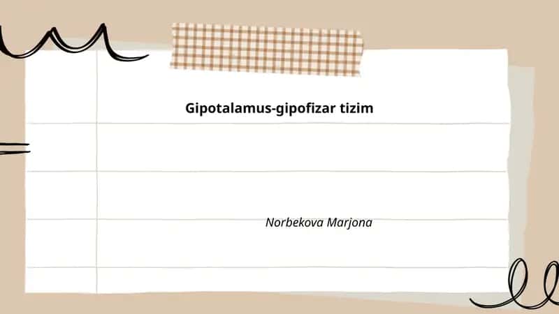 Gipotalamus-gipofizar tizim