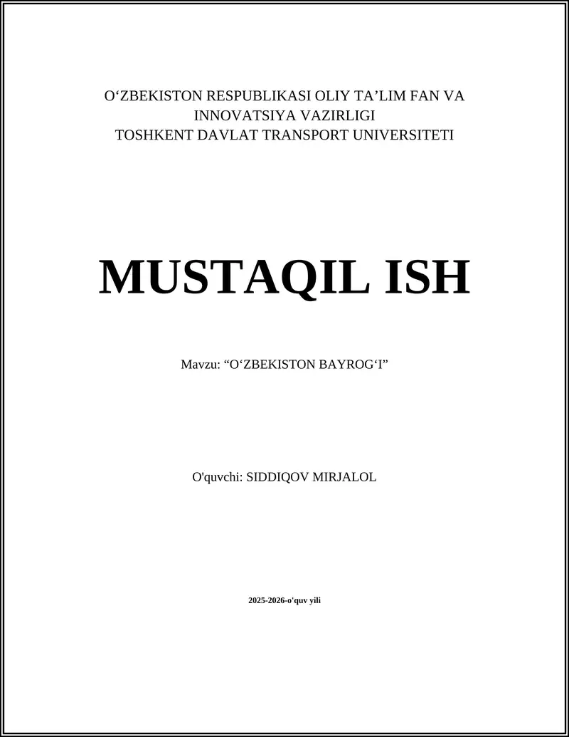 O‘ZBEKISTON BAYROG‘I