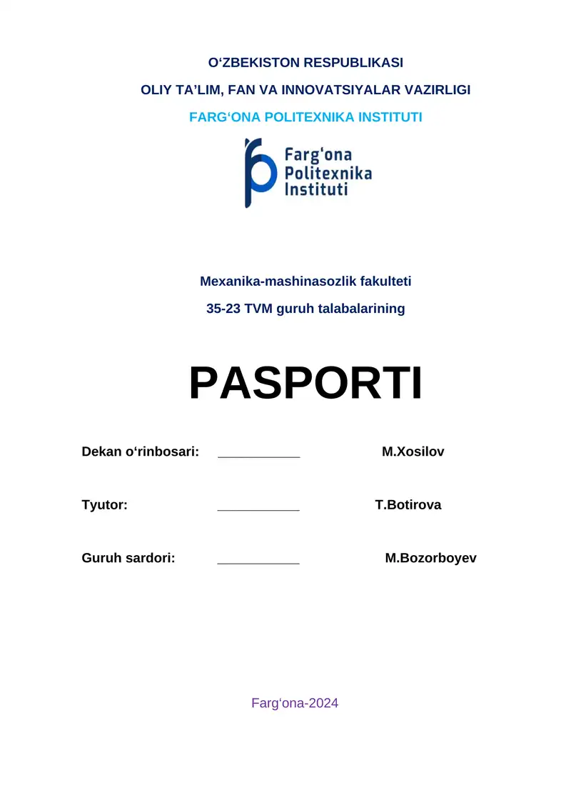 Mexanika-mashinasozlik fakulteti
