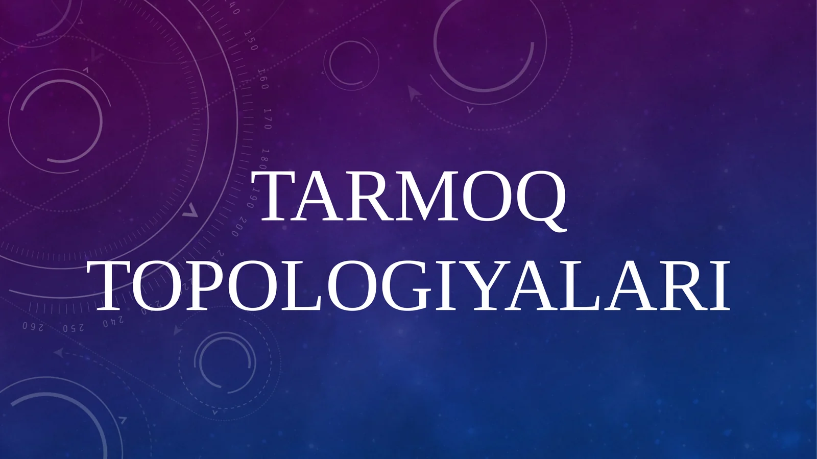 Tarmoq topologiyalari