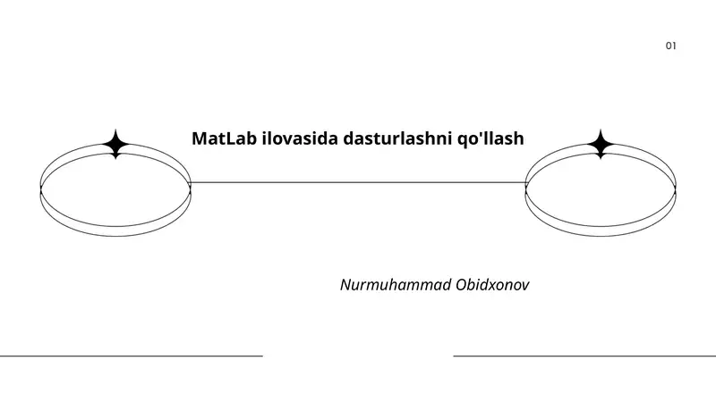 MatLab ilovasida dasturlashni qo'llash