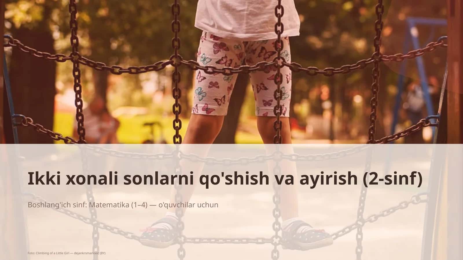 Ikki xonali sonlarni qo'shish va ayirish (2-sinf)
