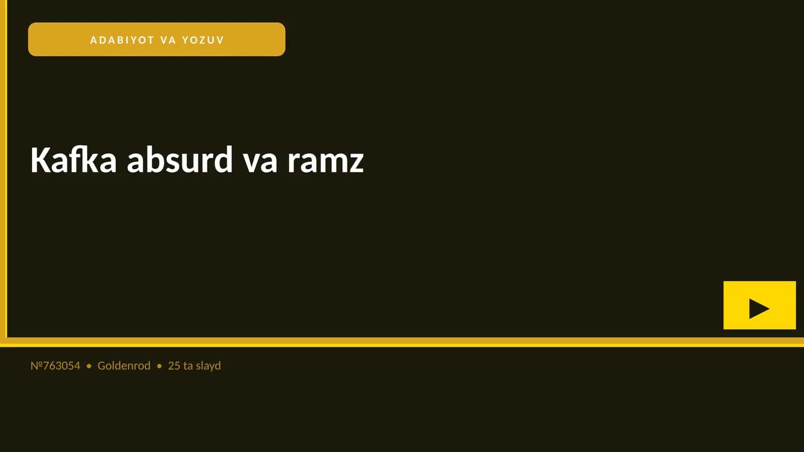 Kafka absurd va ramz