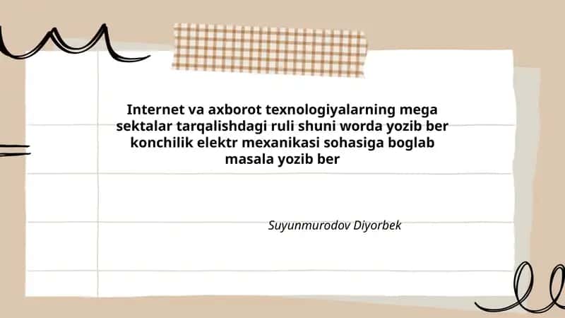 Internet va axborot texnologiyalari