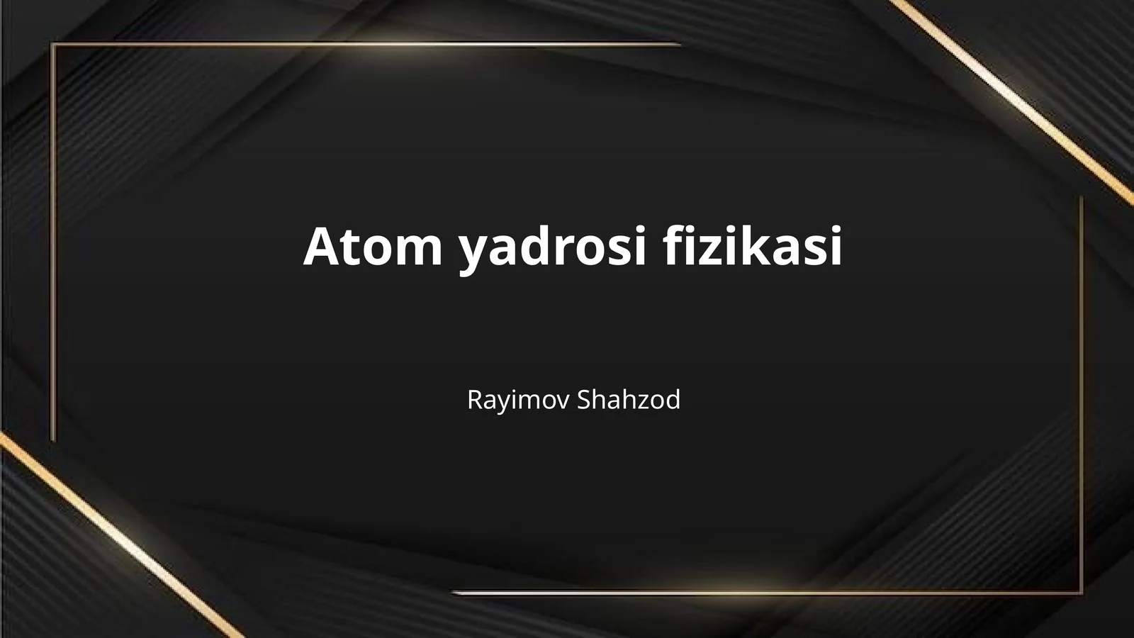 Atom yadrosi fizikasi