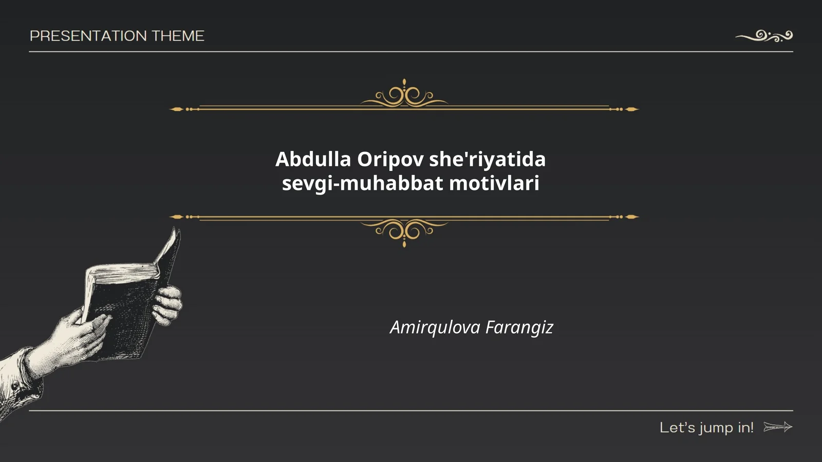 Abdulla Oripov she'riyatida sevgi-muhabbat motivlari