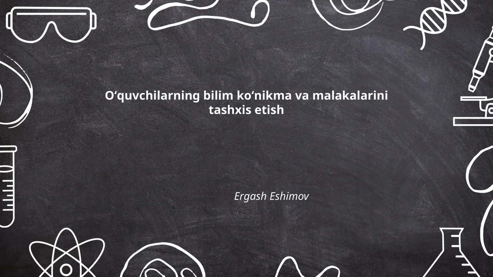 Bilim ko'nikmalarini aniqlash usullari