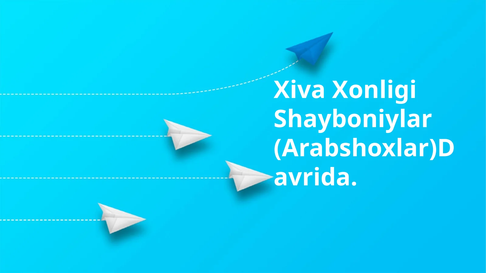 Xiva Xonligi Shayboniylar (Arabshoxlar)Davrida