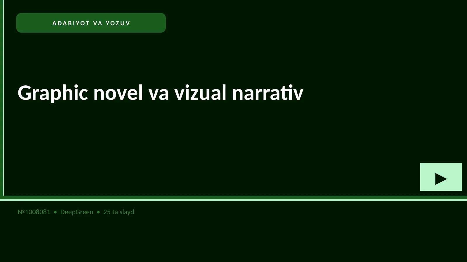 Graphic novel va vizual narrativ