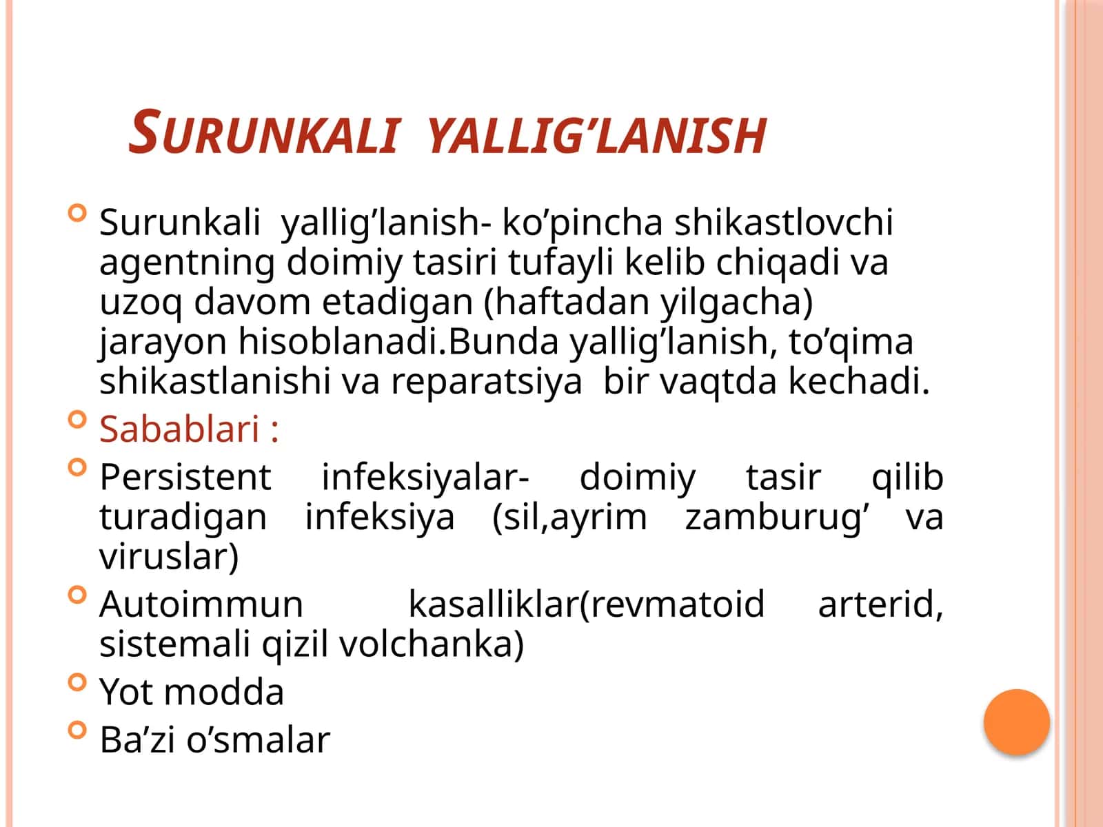 Surunkaliyallig’lanish