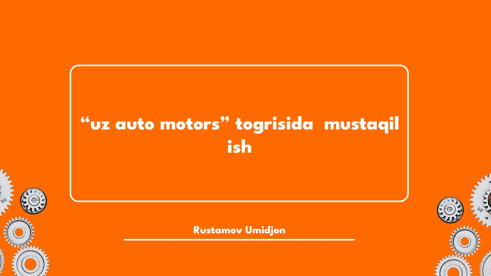 Uz Auto Motors Tarixi