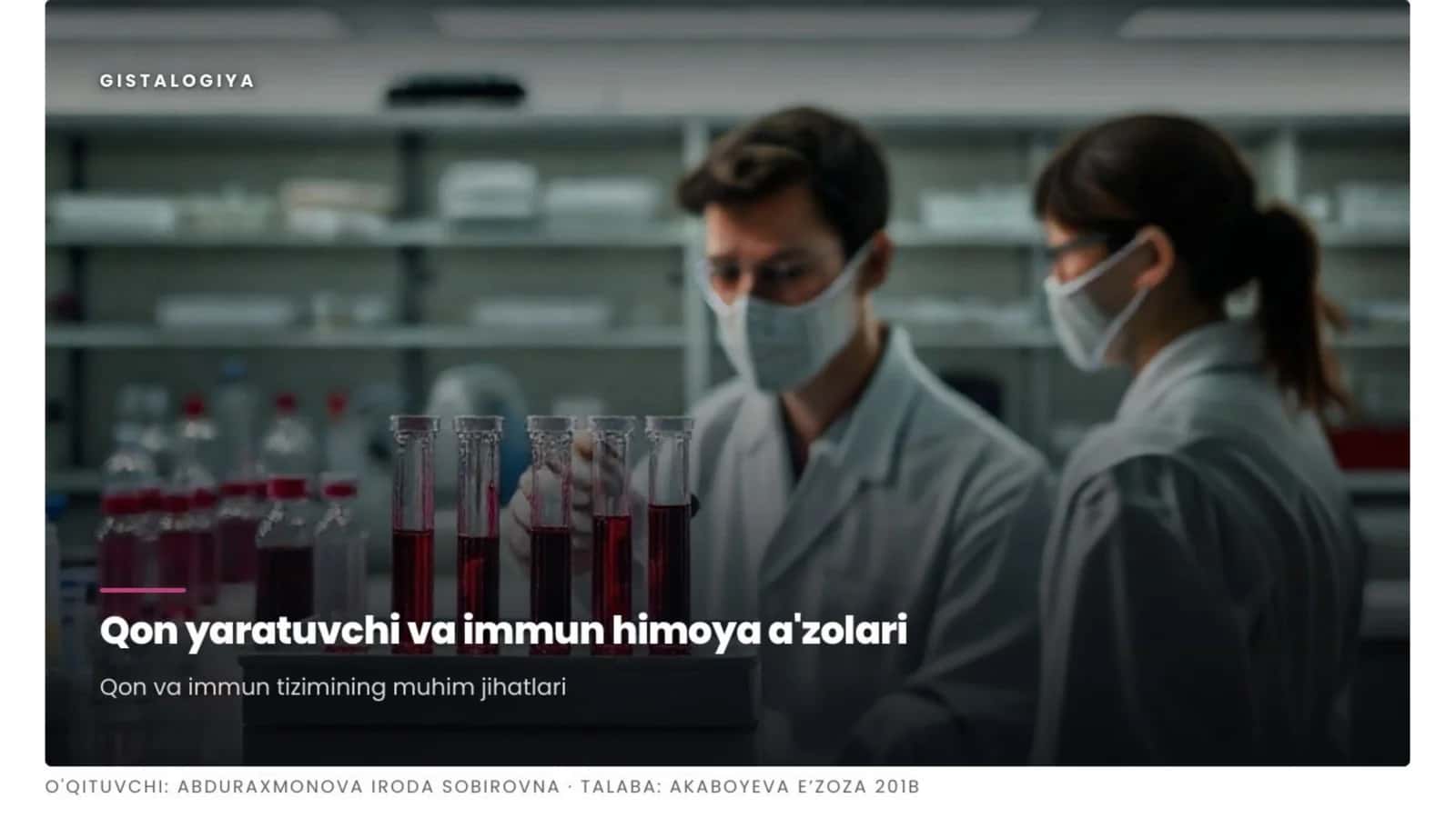 qon yaratuvchi va immun himoya azolari