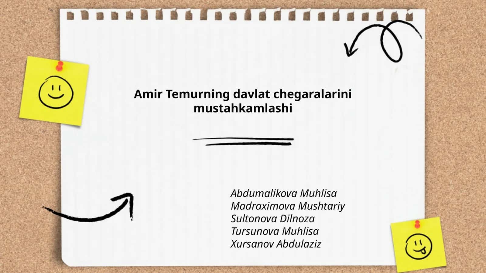 Amir Temurning davlat chegaralarini mustahkamlashi