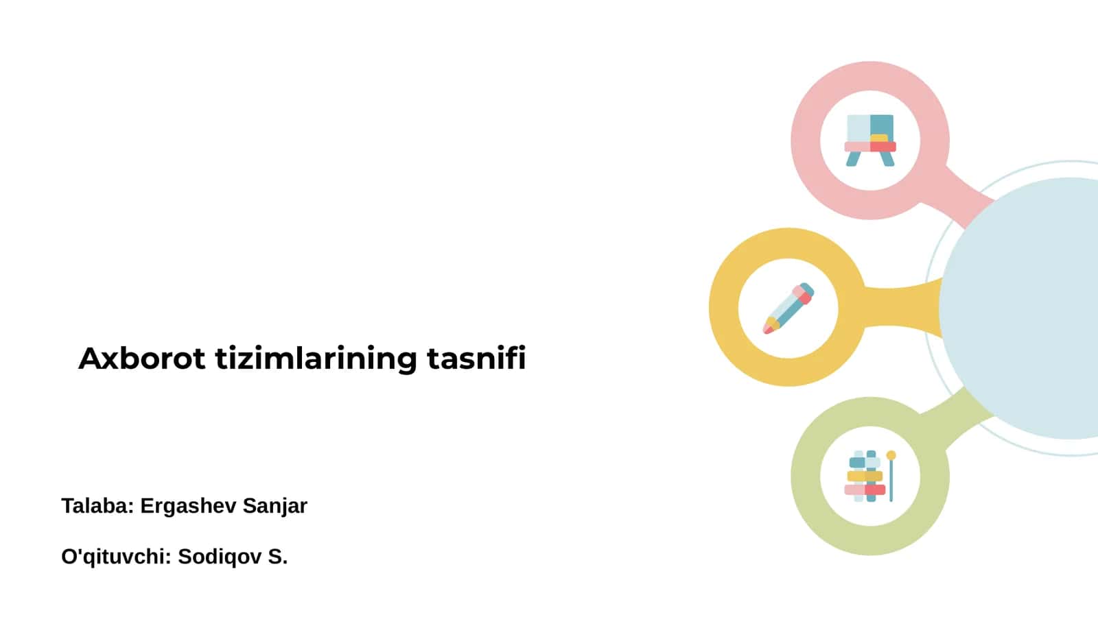 Axborot tizimlarining tasnifi