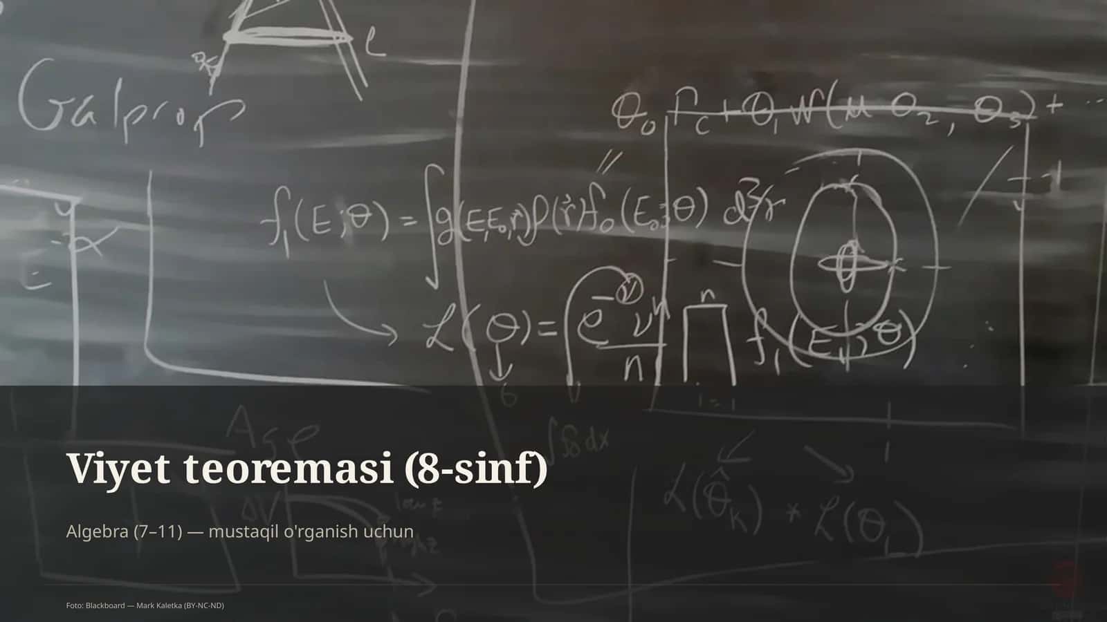 Viyet teoremasi (8-sinf)