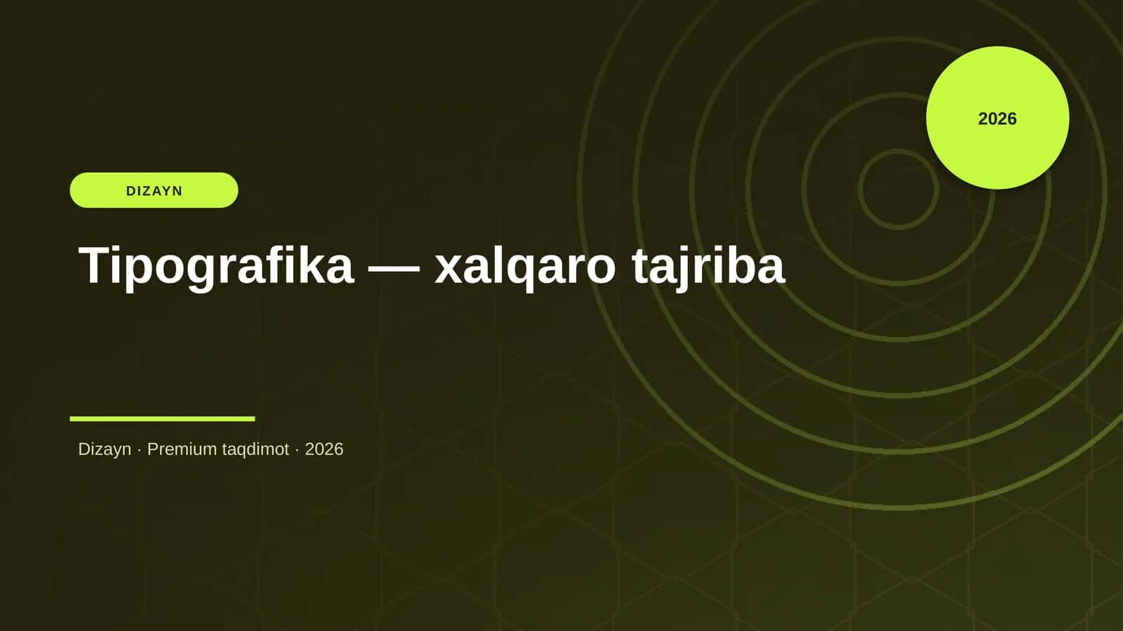 Tipografika — xalqaro tajriba