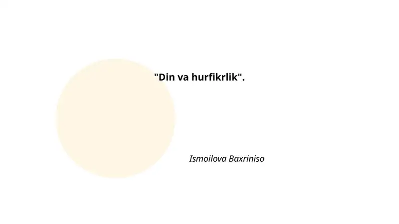Din va hurfikrlik