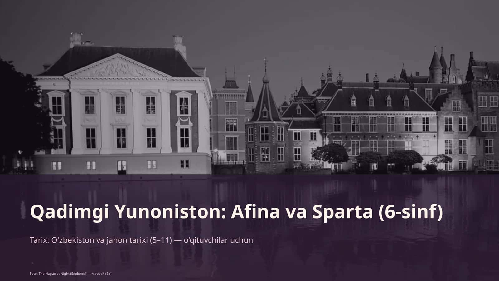 Qadimgi Yunoniston: Afina va Sparta (6-sinf)
