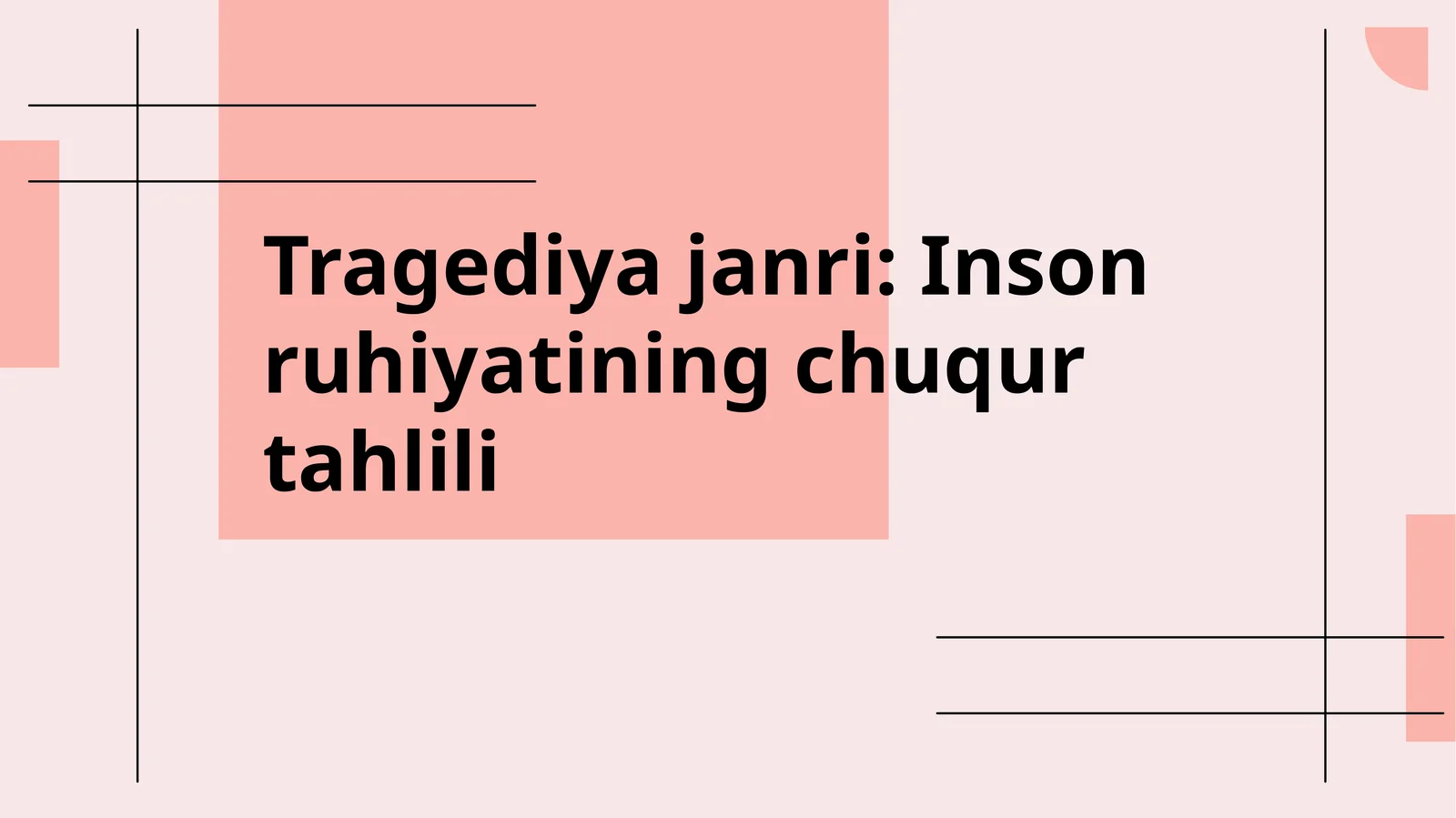 Tragediya janri: Inson ruhiyatining chuqur tahlili