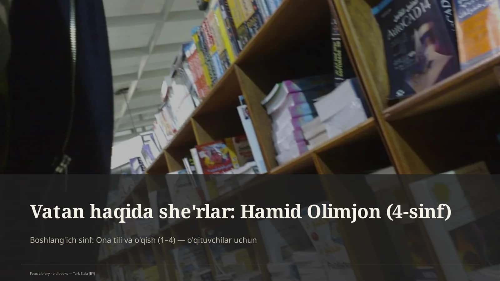 Vatan haqida she'rlar: Hamid Olimjon (4-sinf)