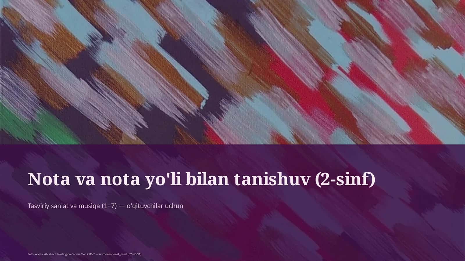 Tasviriy san'at va musiqa (1–7)