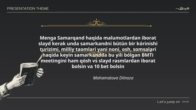 Samarqand haqida malumotlar