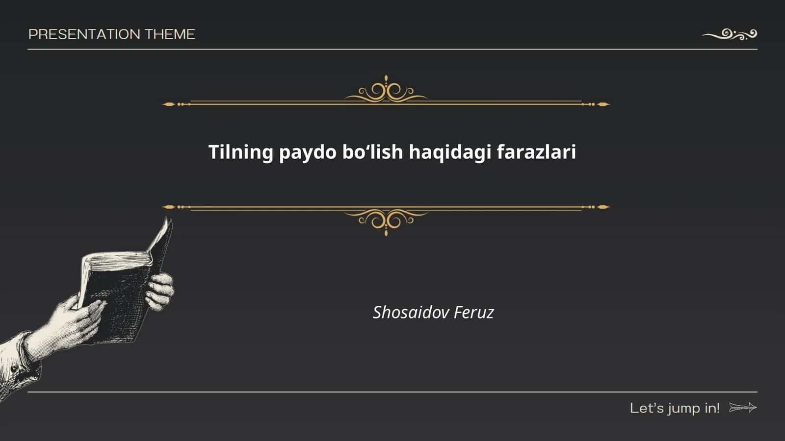 Tilning paydo boʻlish haqidagi farazlari