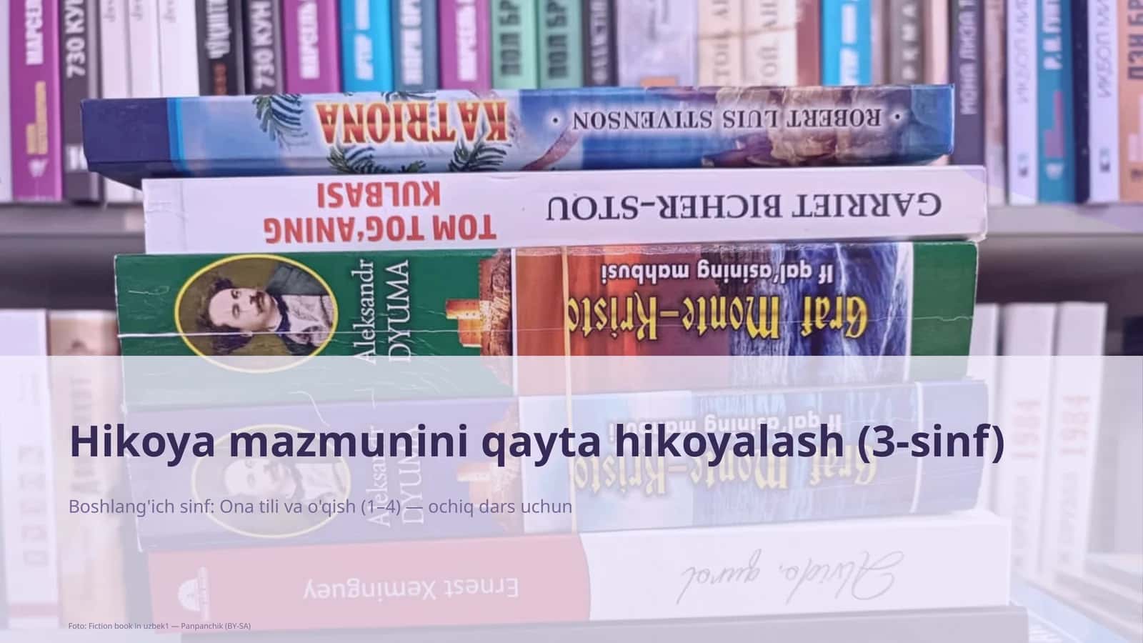 Hikoya mazmunini qayta hikoyalash (3-sinf)