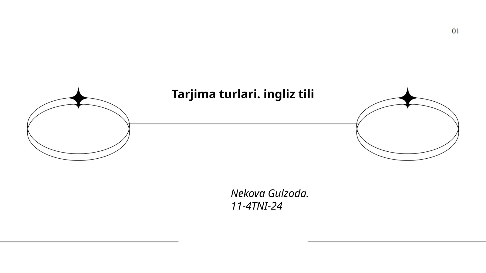 Tarjima turlari. ingliz tili