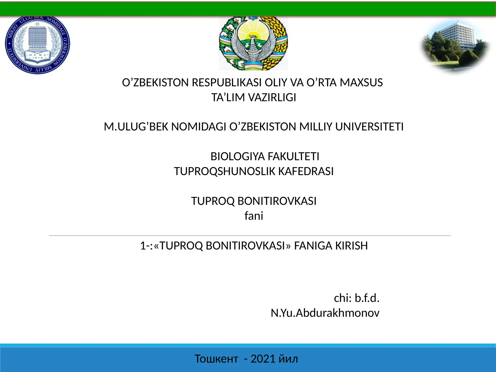 TUPROQ BONITIROVKASI