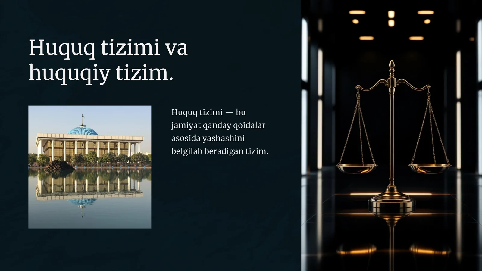Huquq tizimi va huquqiy tizim
