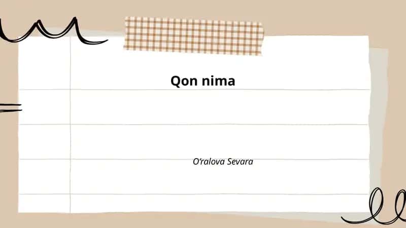Qon tarkibi