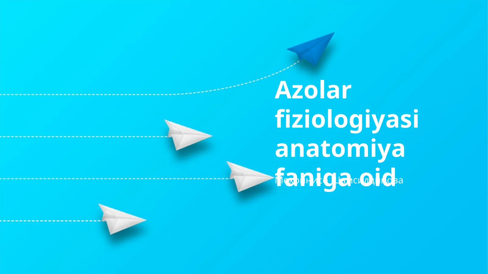 Azolar fiziologiyasi anatomiya faniga oid
