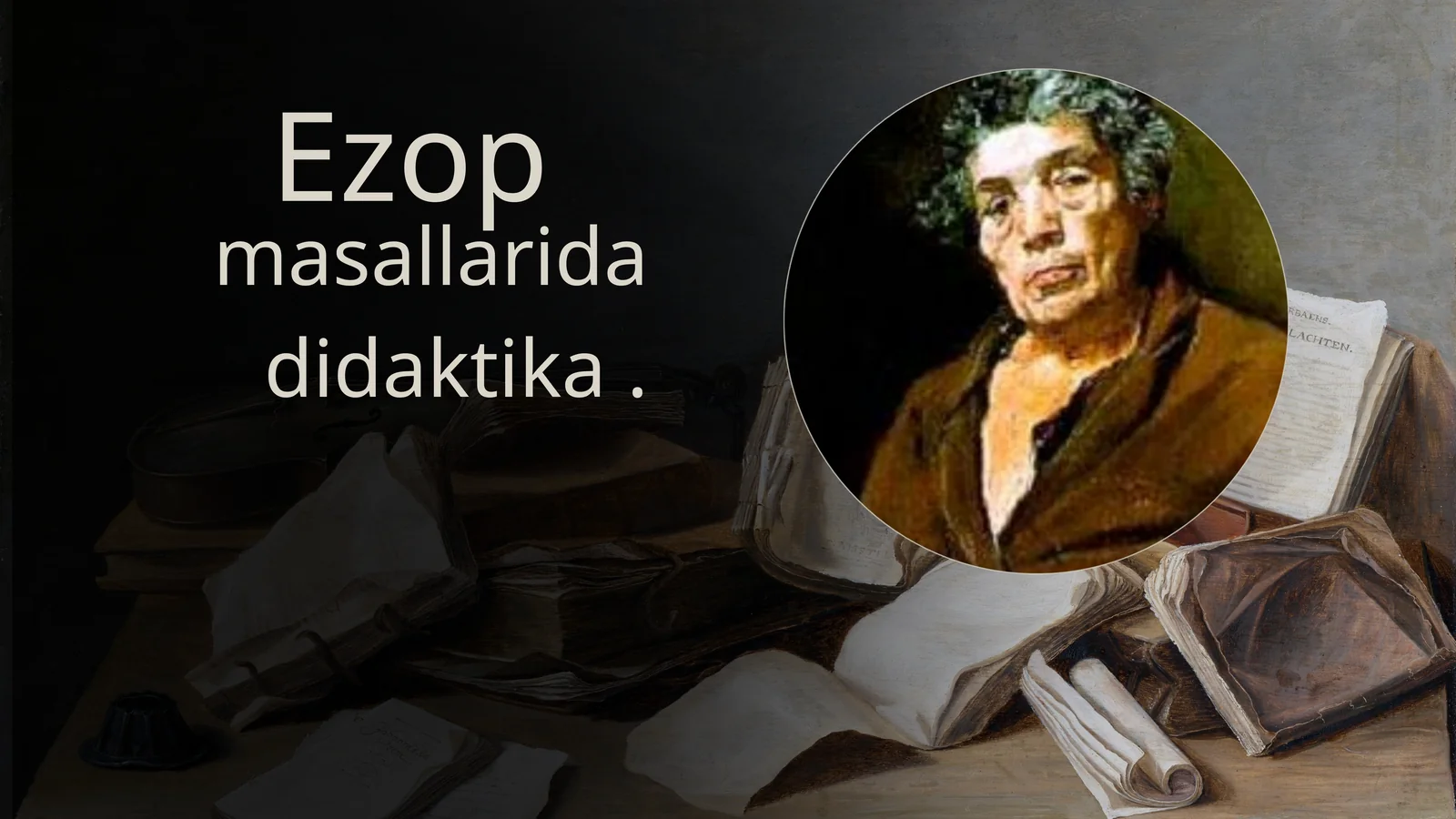 Ezop masallarida didaktika. Masal Janrining Nazariy Asoslari