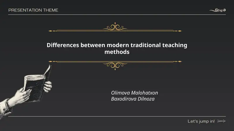 Differences between modern traditional teaching methods