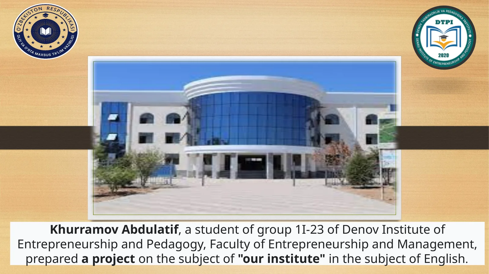 OUR INSTITUTE HISTORY
