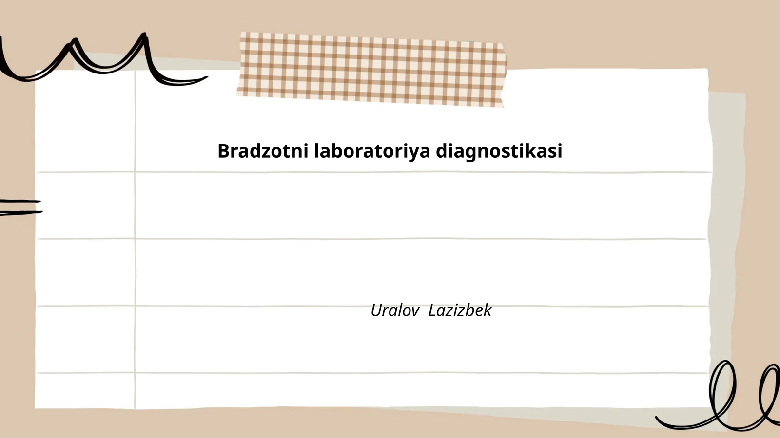 Bradzotni laboratoriya diagnostikasi