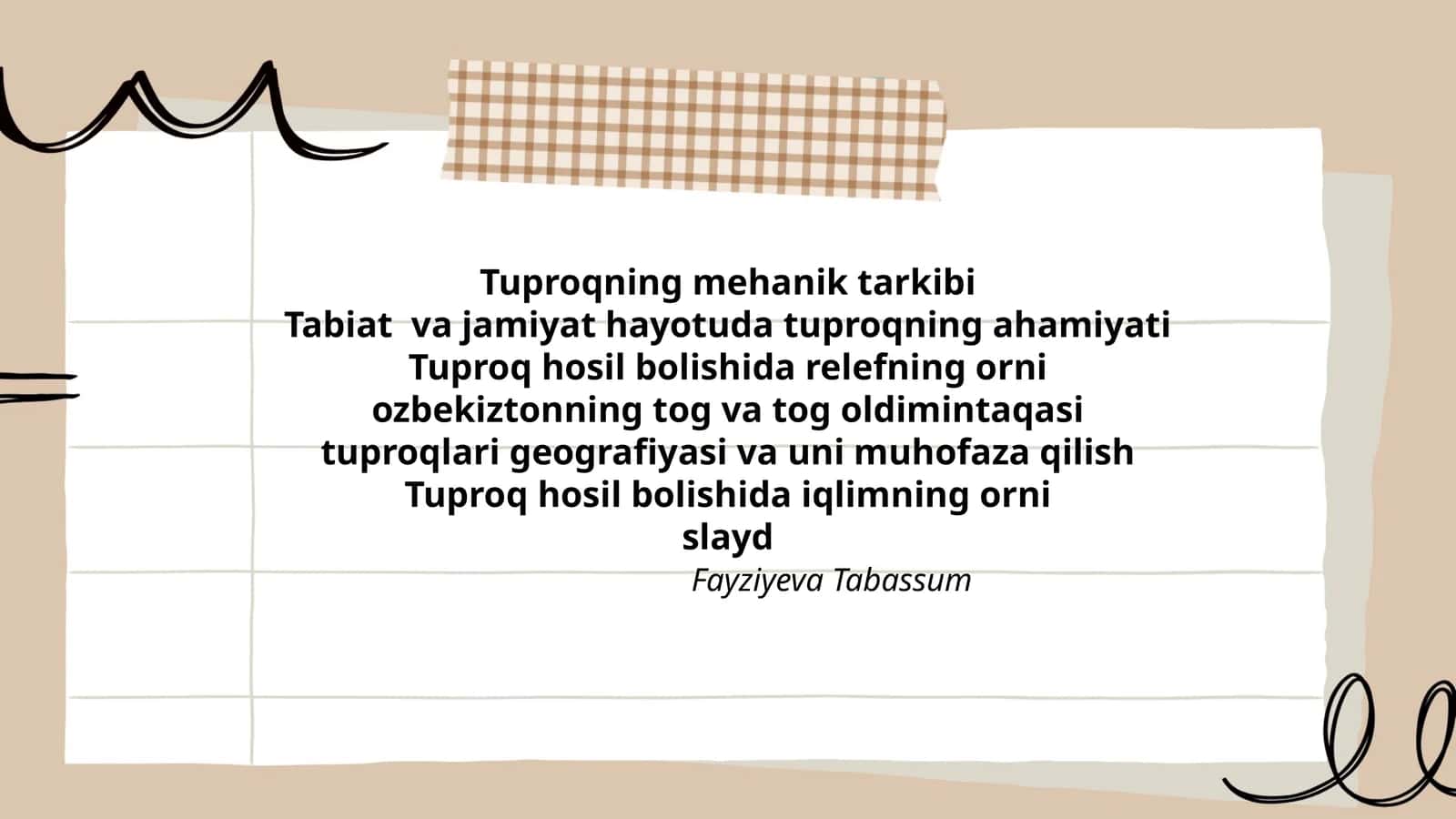 Tuproqning mehanik tarkibi
