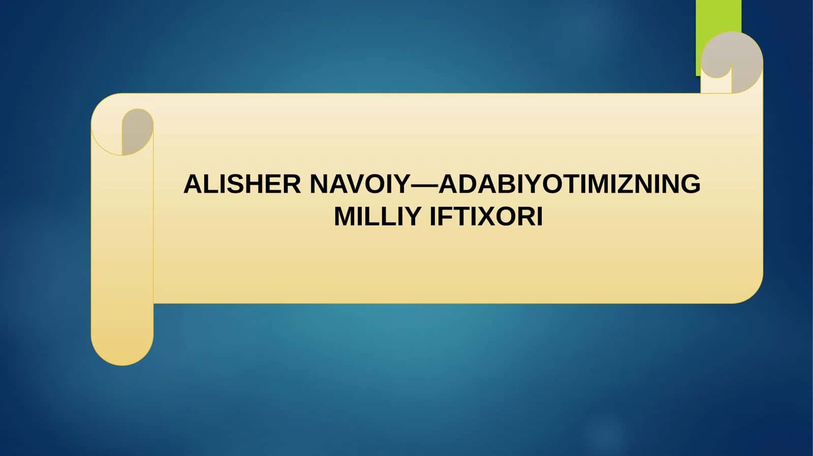 Alisher Navoiy—Adabiyotimizning Milliy Iftixori