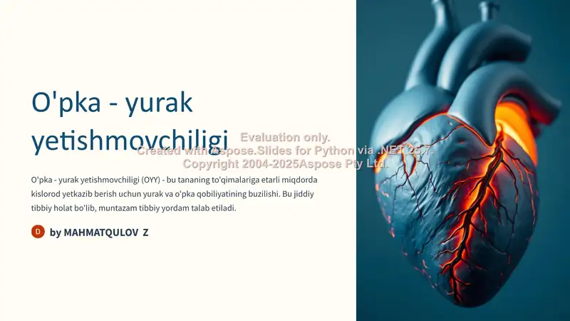 O'pka - yurak yetishmovchiligi