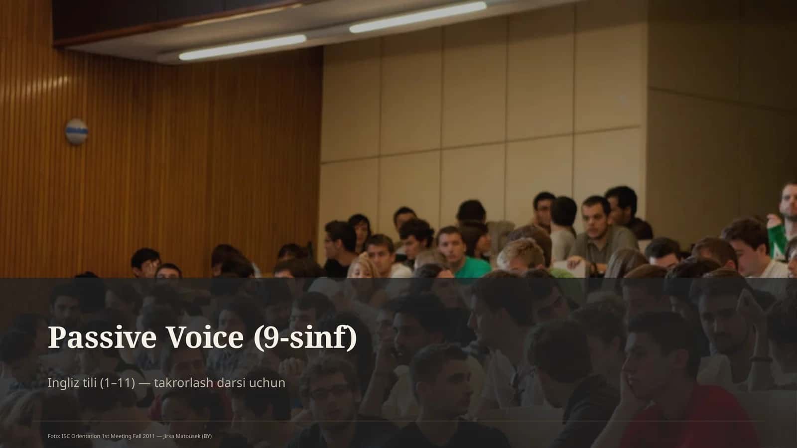 Passive Voice (9-sinf)