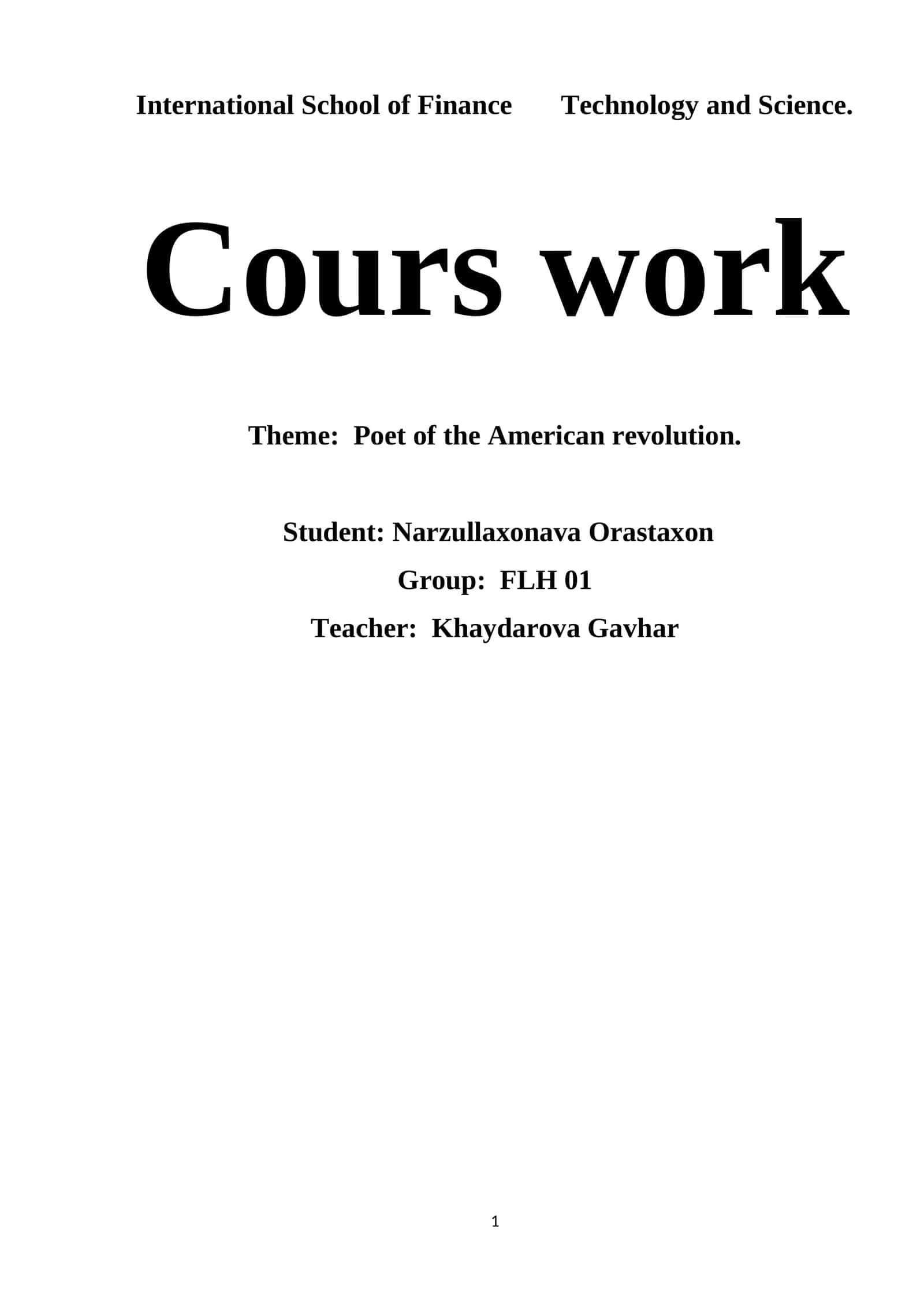 Poet of the American revolution