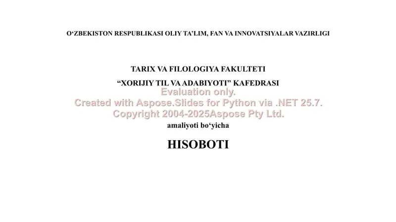 HISOBOTI