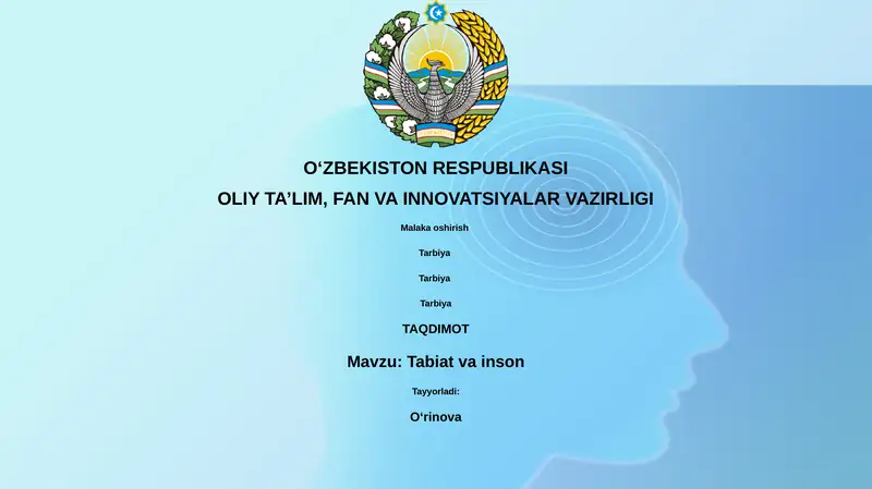 Tabiat va inson