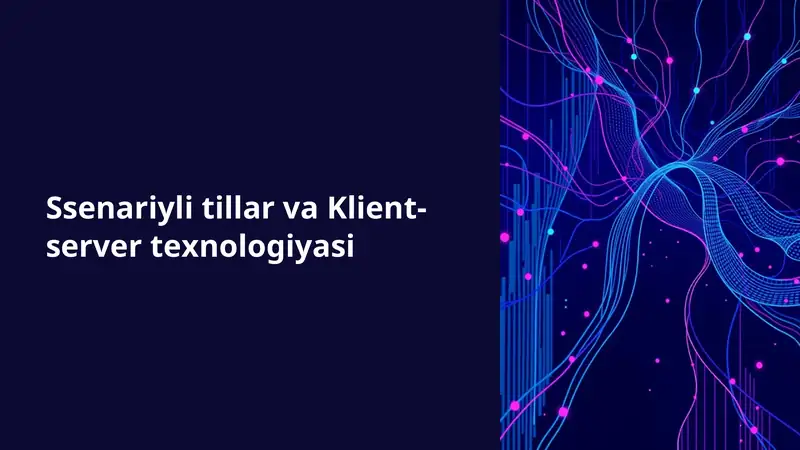 Dasturlash tillarining bir turi bo'lib, HTML, CSS va JavaScript kabi tillar ssenariyli tillarga kiradi.
