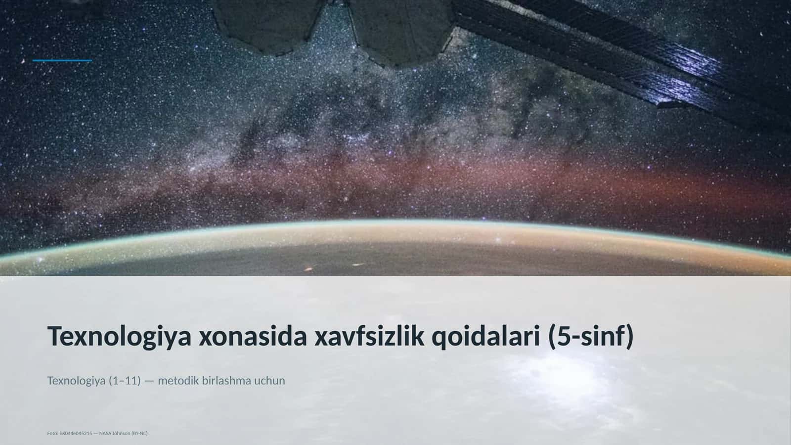 Texnologiya xonasida xavfsizlik qoidalari (5-sinf)