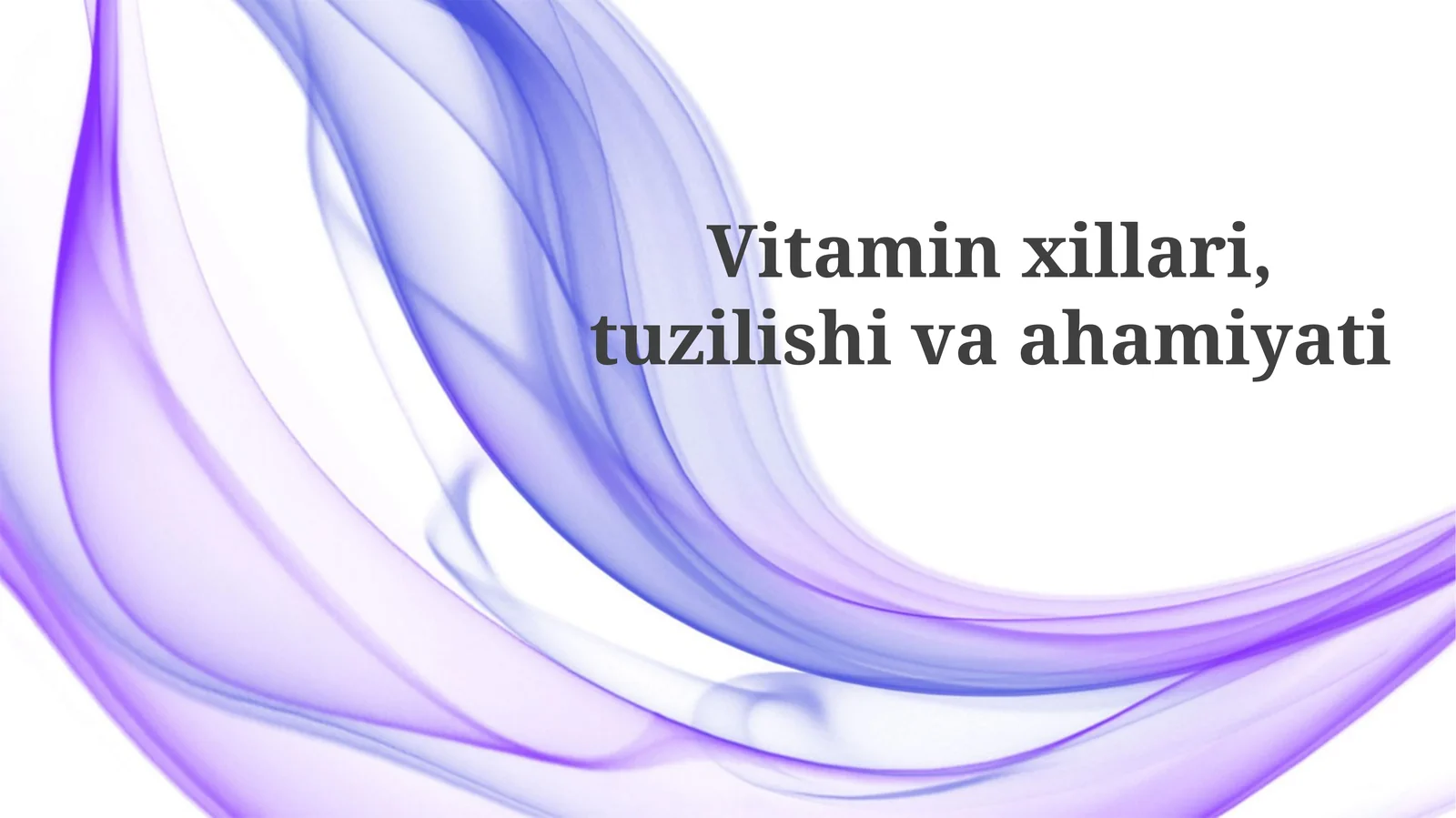 Vitamin Xillar biologik vazifalari